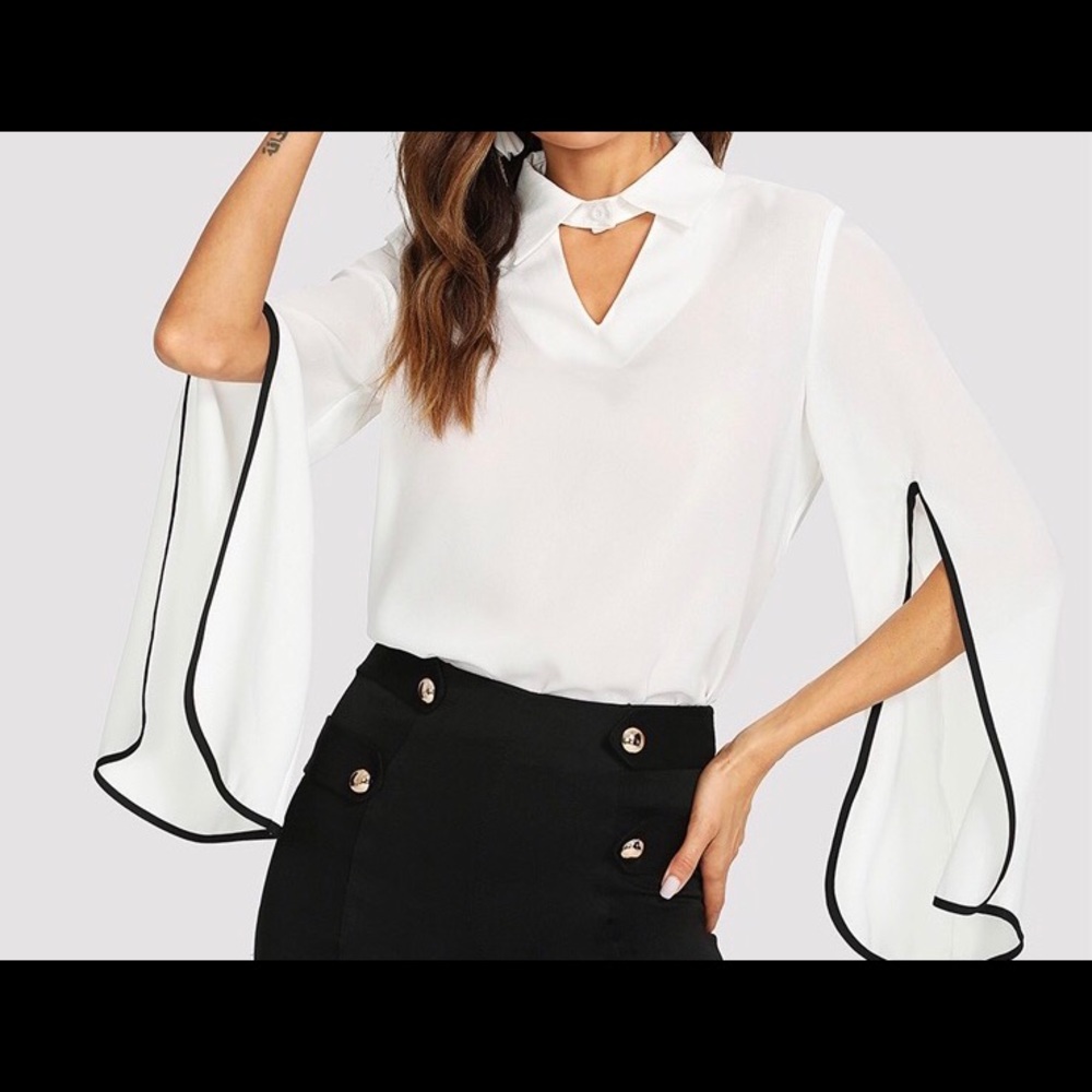 Elegant long sleeve blouse